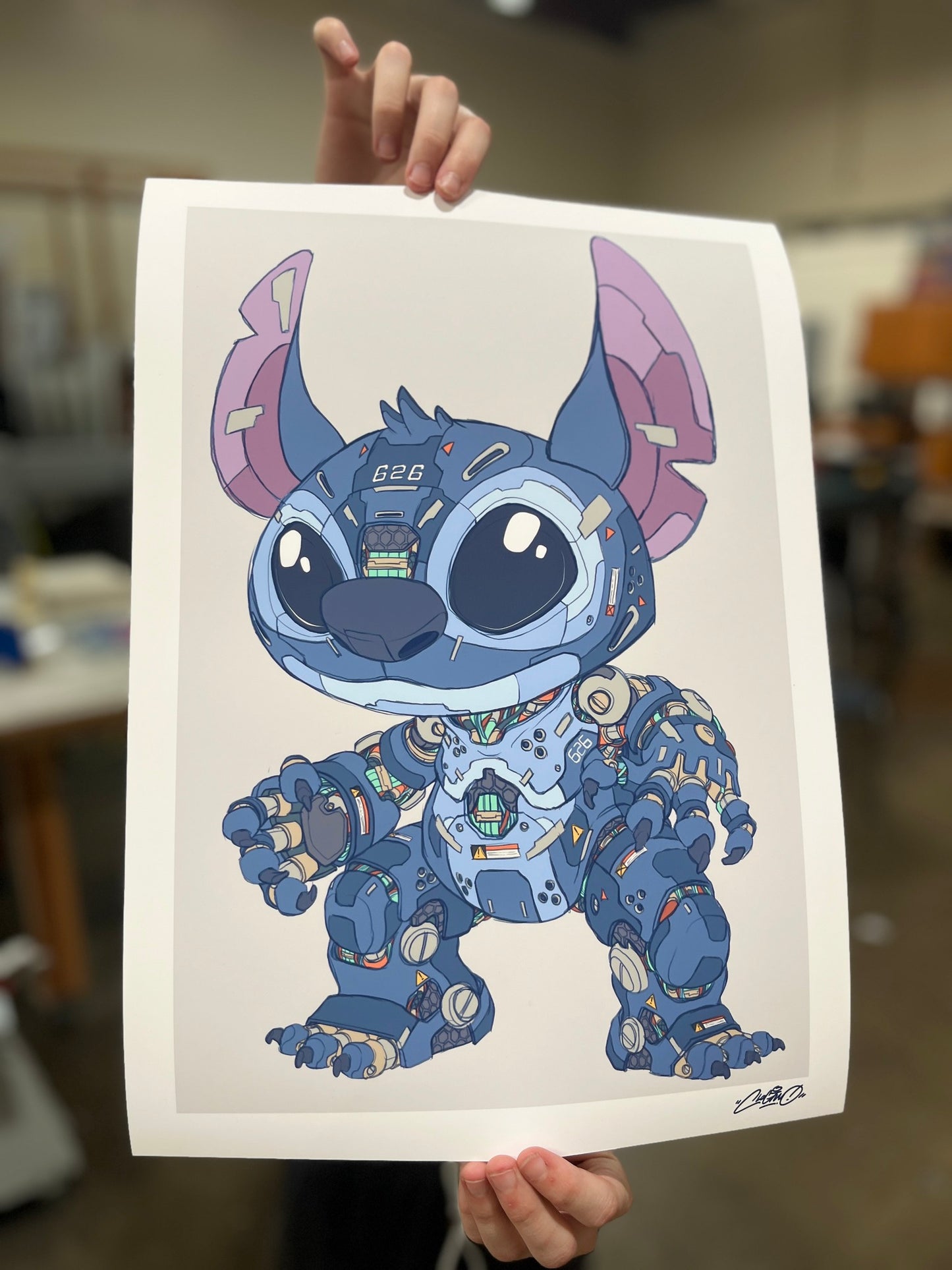 Mechasoul Stitch Print