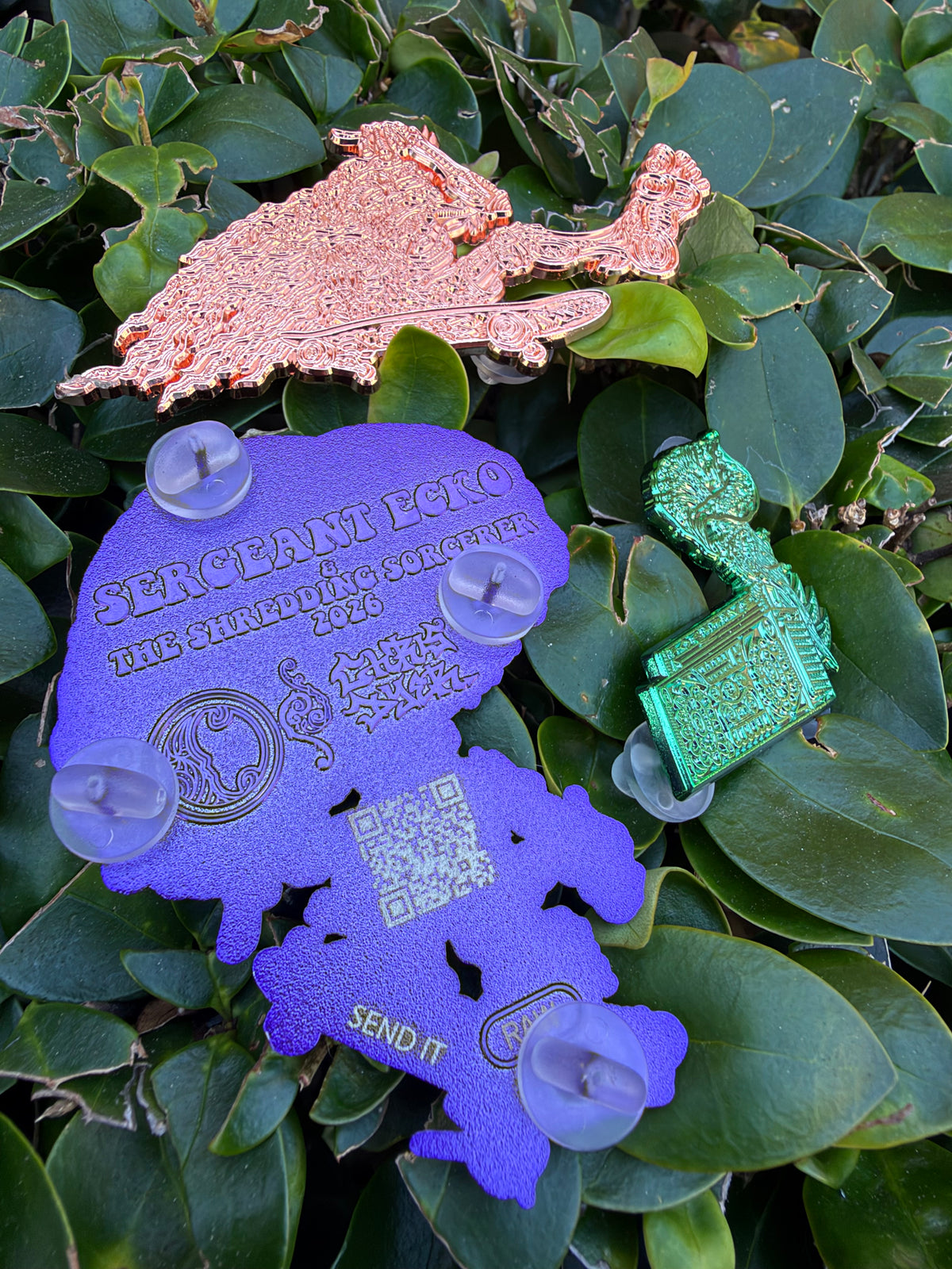 Sergeant Ecko & The Shredding Sorcerer Raw Pins