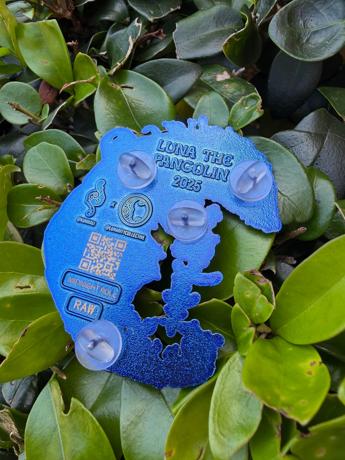 Luna The Pangolin Raw Pin