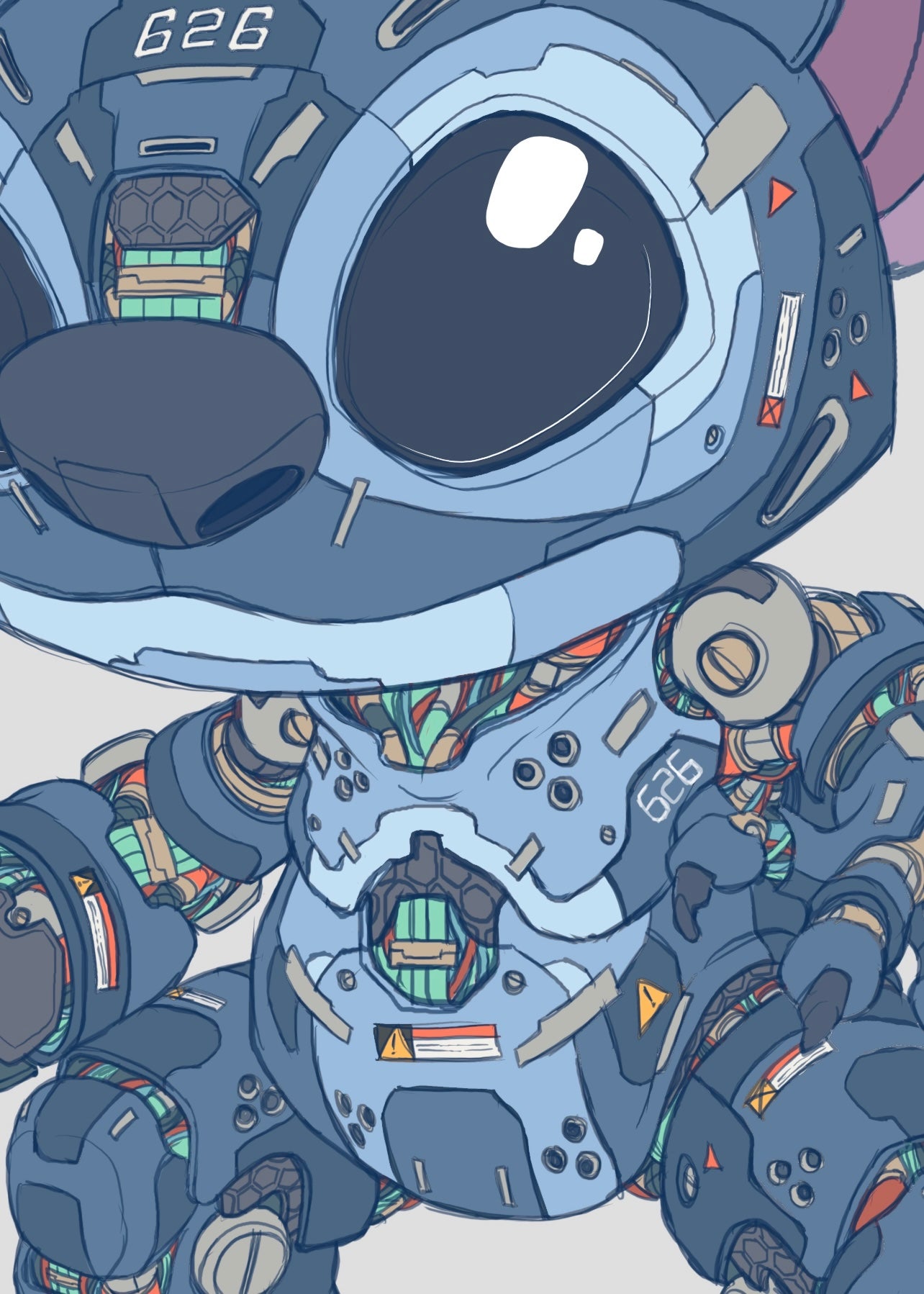Mechasoul Stitch Print