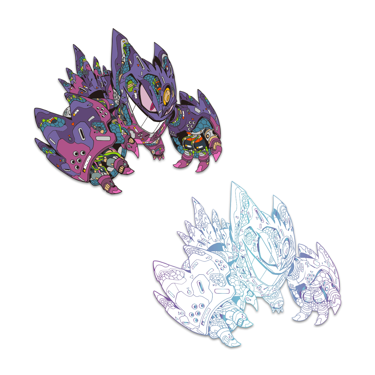 CLOGTWO x Mechasoul Mega Gengar Pin