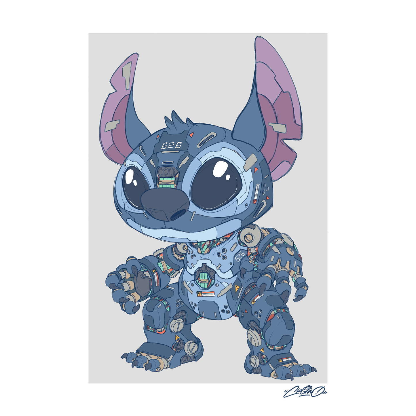 Mechasoul Stitch Print