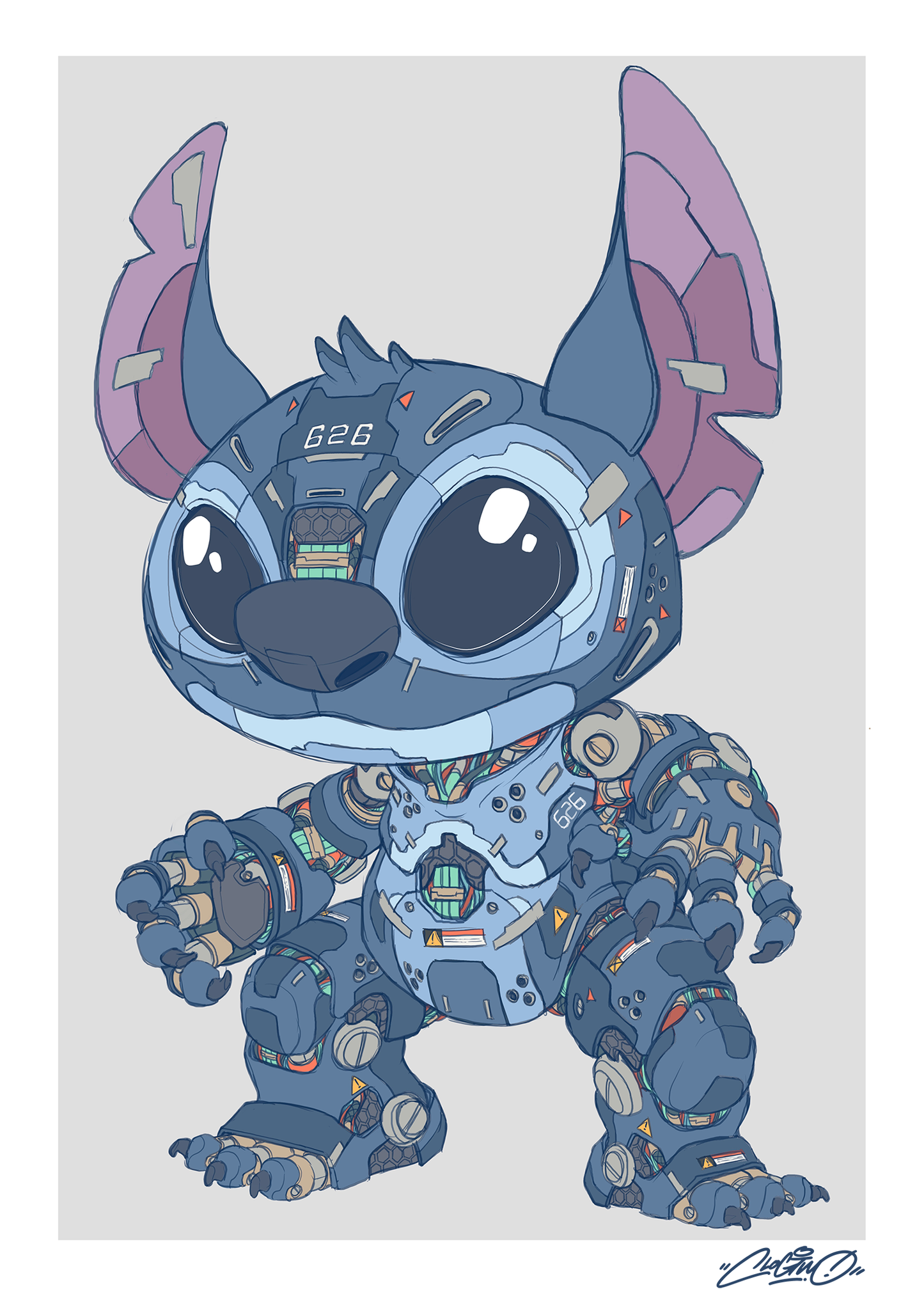Mechasoul Stitch Print