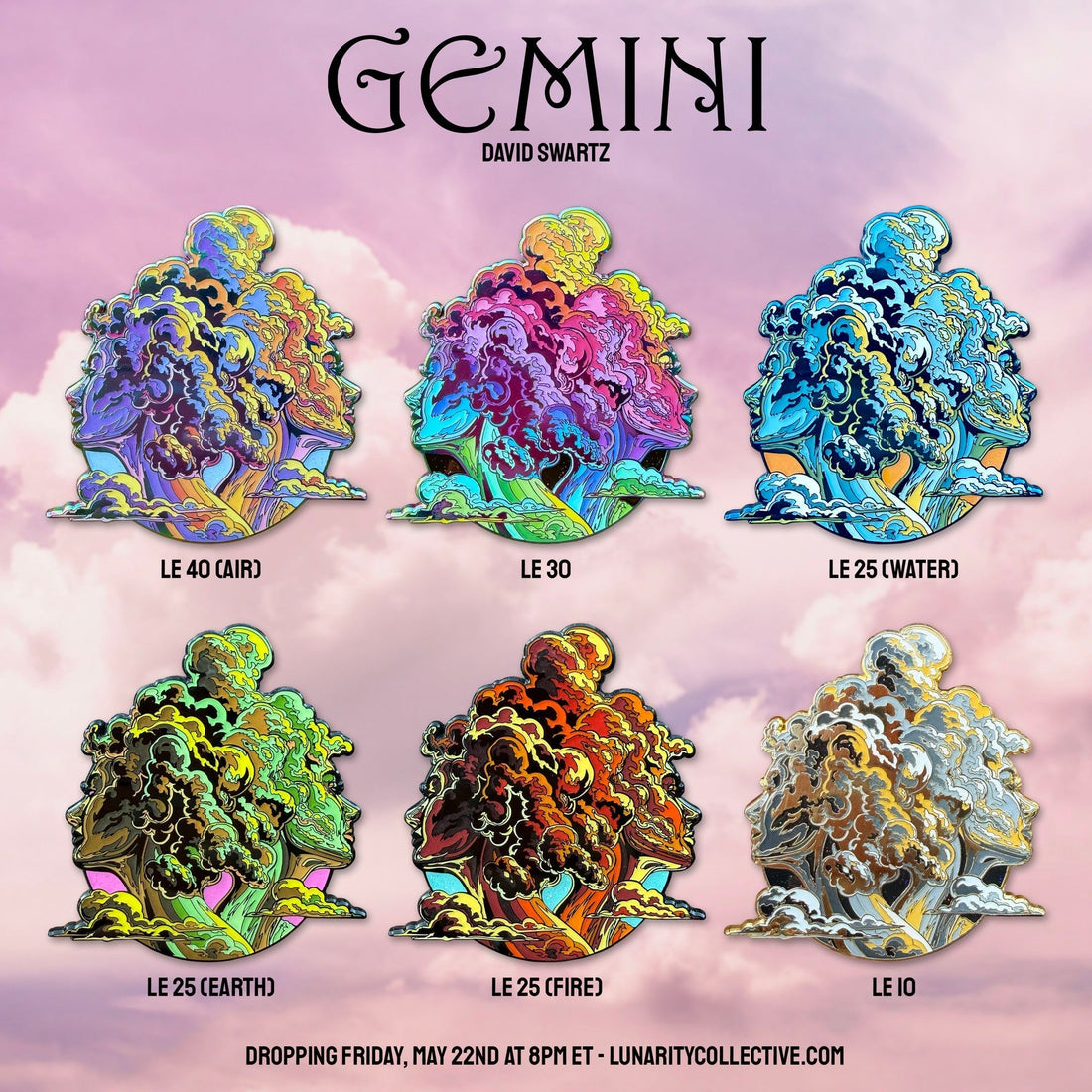 DAVID SWARTZ x "GEMINI" PINS