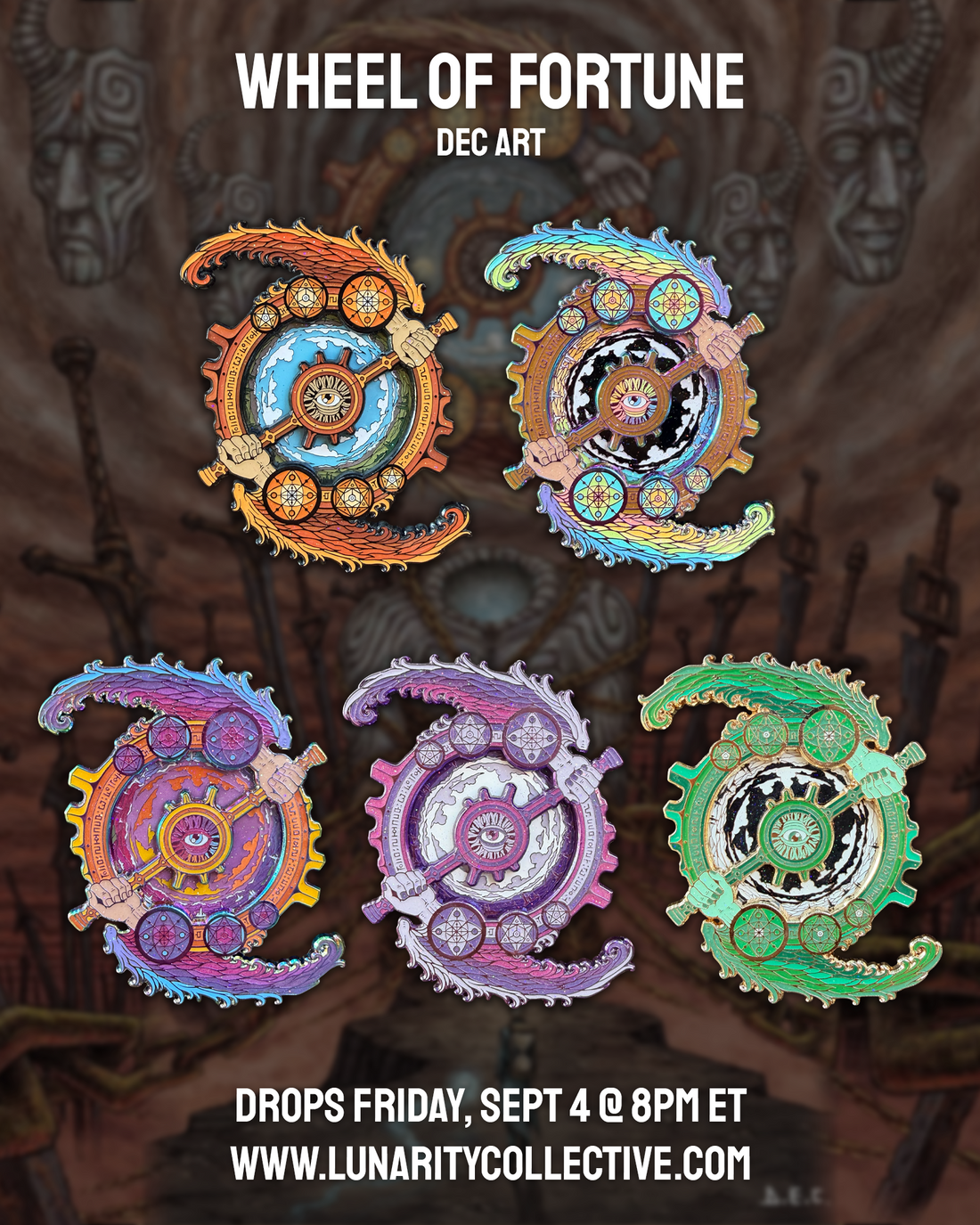 DEC x "WHEEL OF FORTUNE" PINS