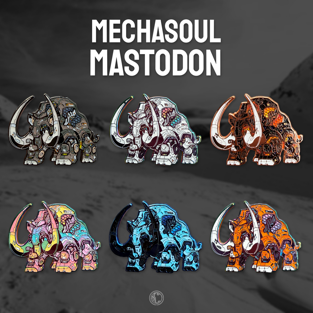 CLOGTWO x "MECHASOUL MASTODON" PINS