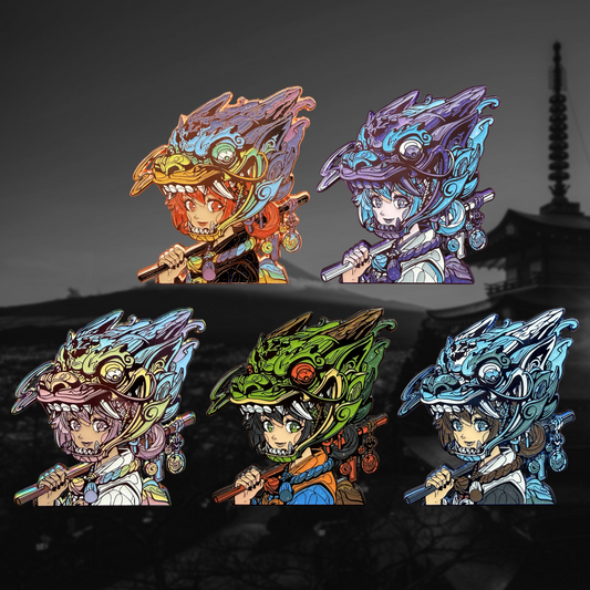 FREAKYFIR x ANACATHIE - "DRAGON MAIDEN" PINS