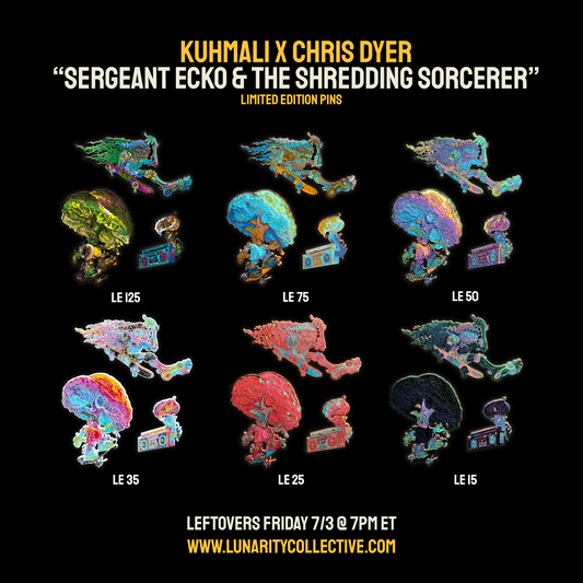 KUHMALI x CHRIS DYER - "SERGEANT ECKO & THE SHREDDING SORCERER" PINS