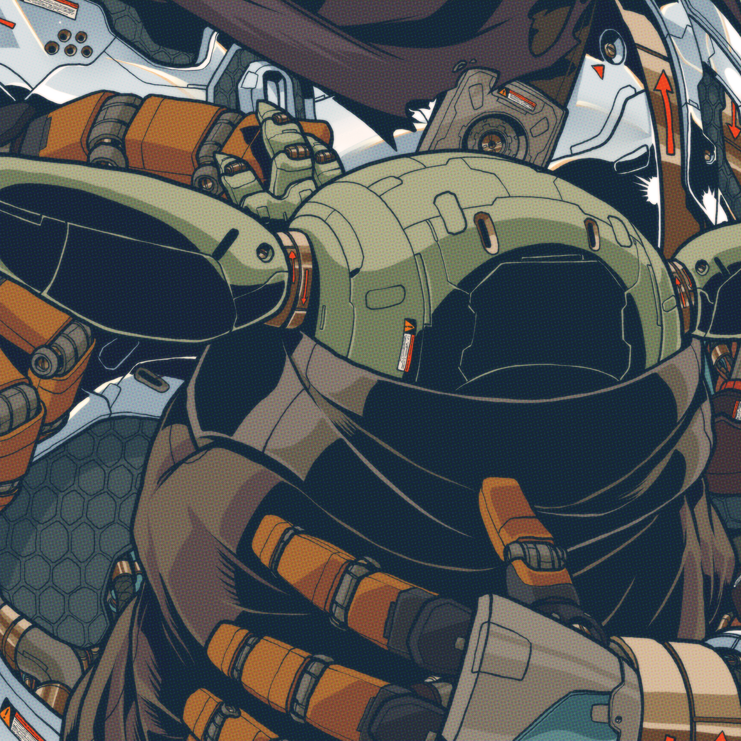 Mechasoul Mando & Child Print