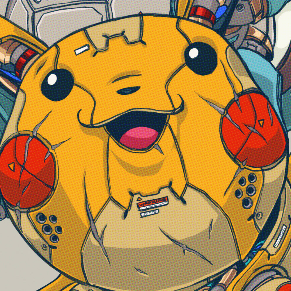 Mechasoul Pikachu Print
