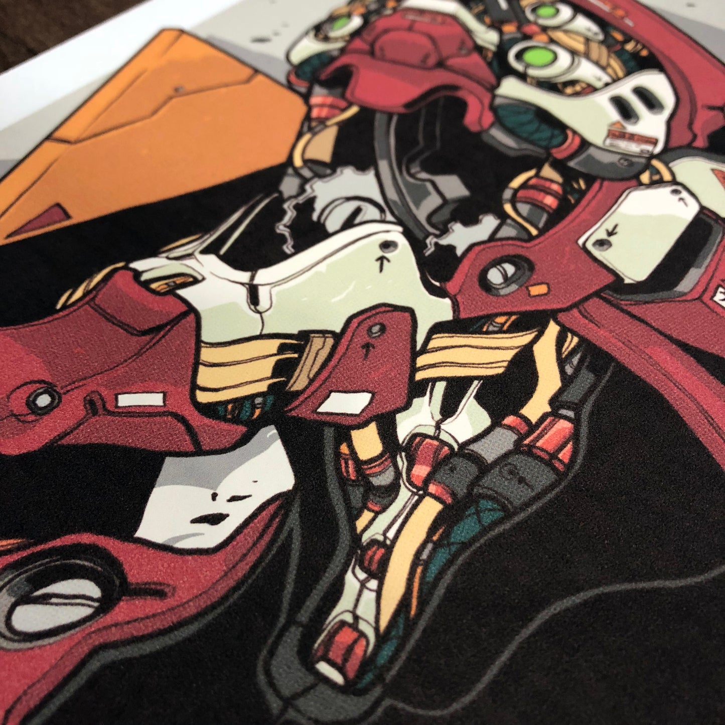 CLOGTWO Mechasoul Eva Unit 00 collectible art print featuring premium mecha illustration inspired by classic anime design