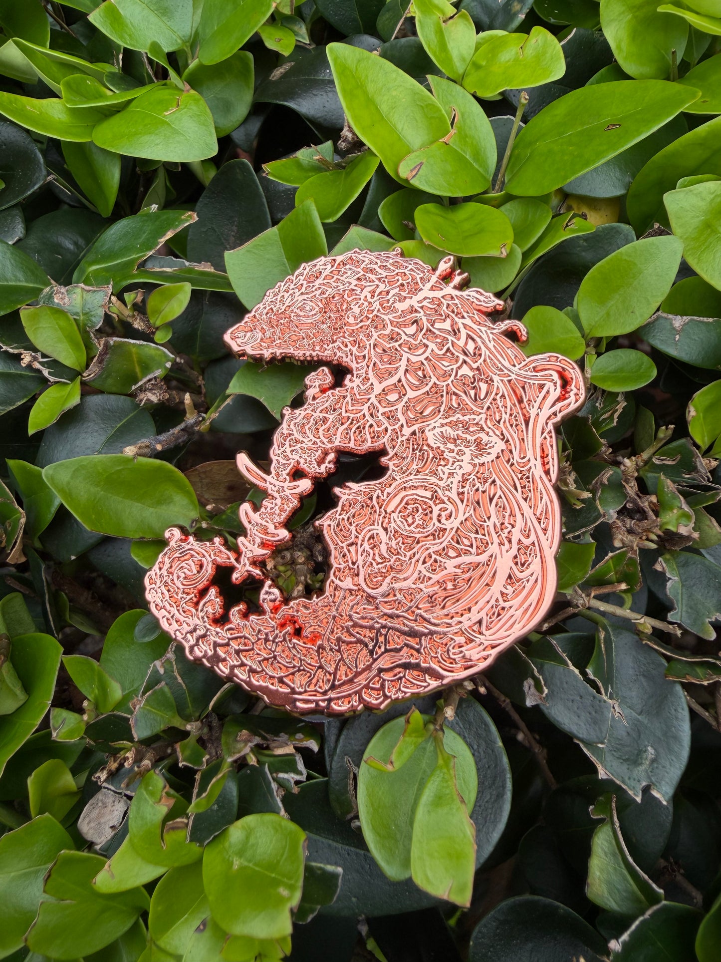 Luna The Pangolin Raw Pin