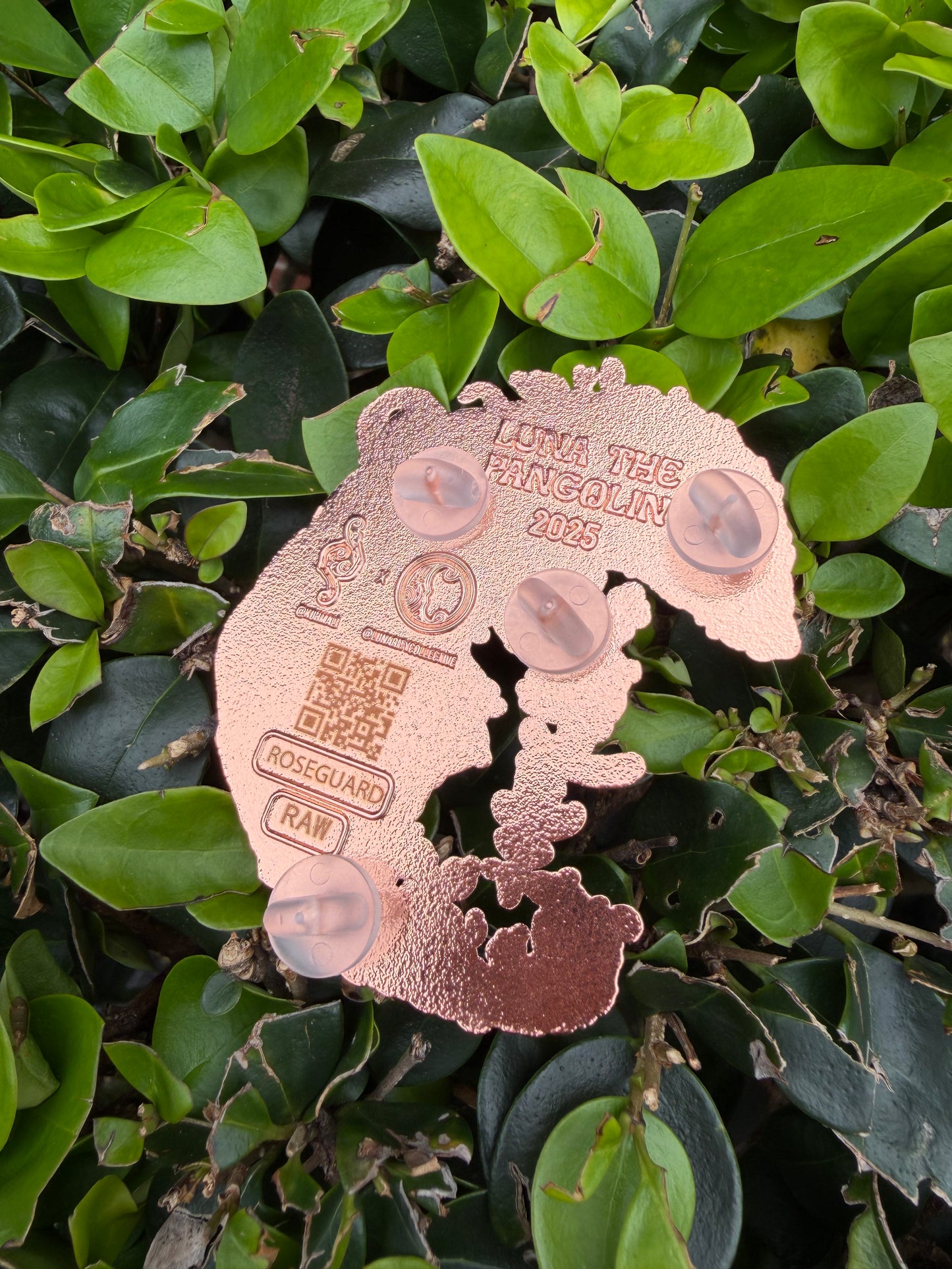 Luna The Pangolin Raw Pin