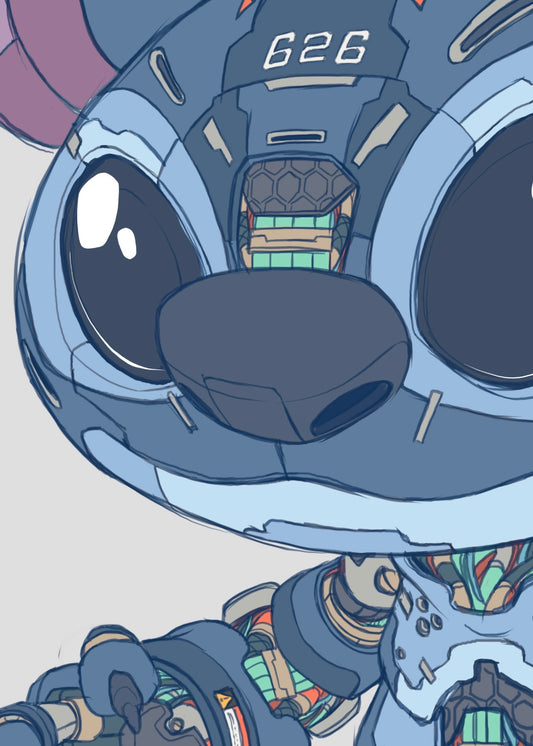 Mechasoul Stitch Print