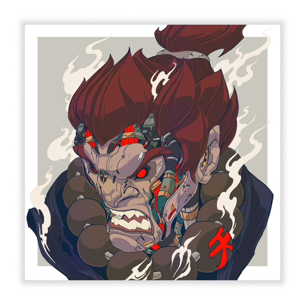 Mechasoul Akuma Print