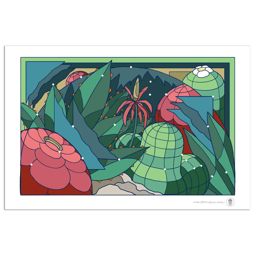 Alien Plants Print