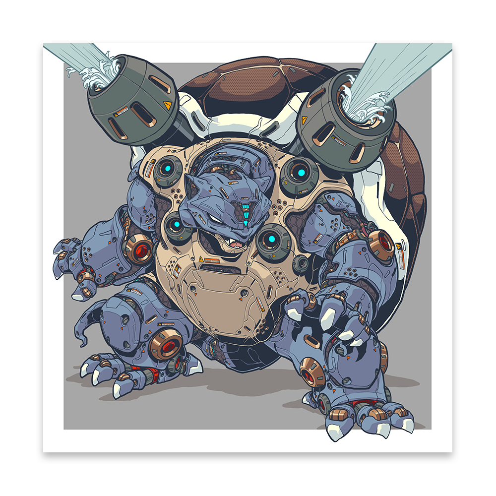 Mechasoul Blastoise Print