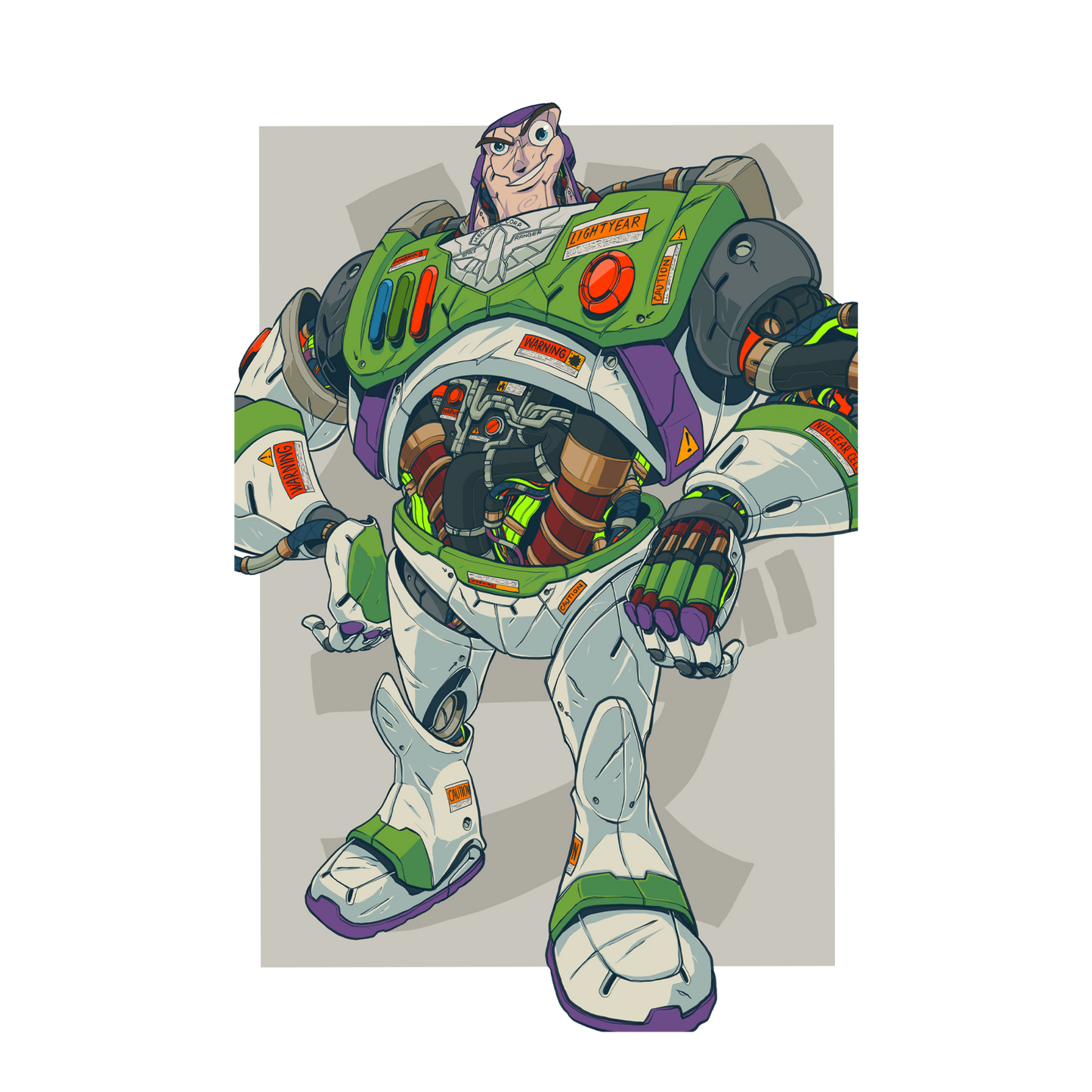 Mechasoul Buzz Print