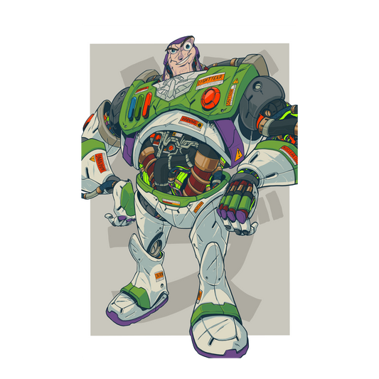 Mechasoul Buzz Print