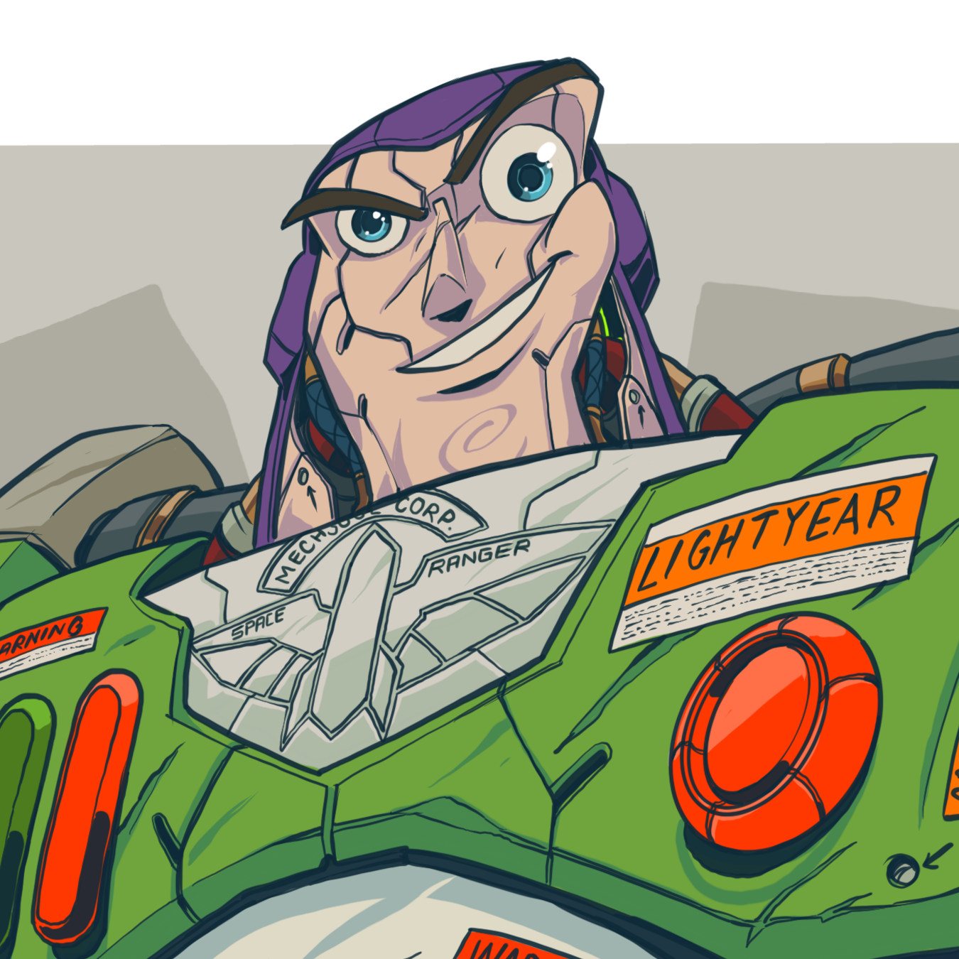Mechasoul Buzz Print