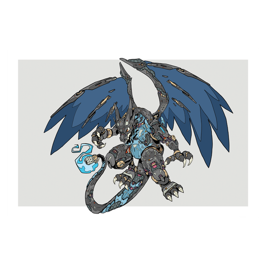 Mechasoul Mega Charizard Print