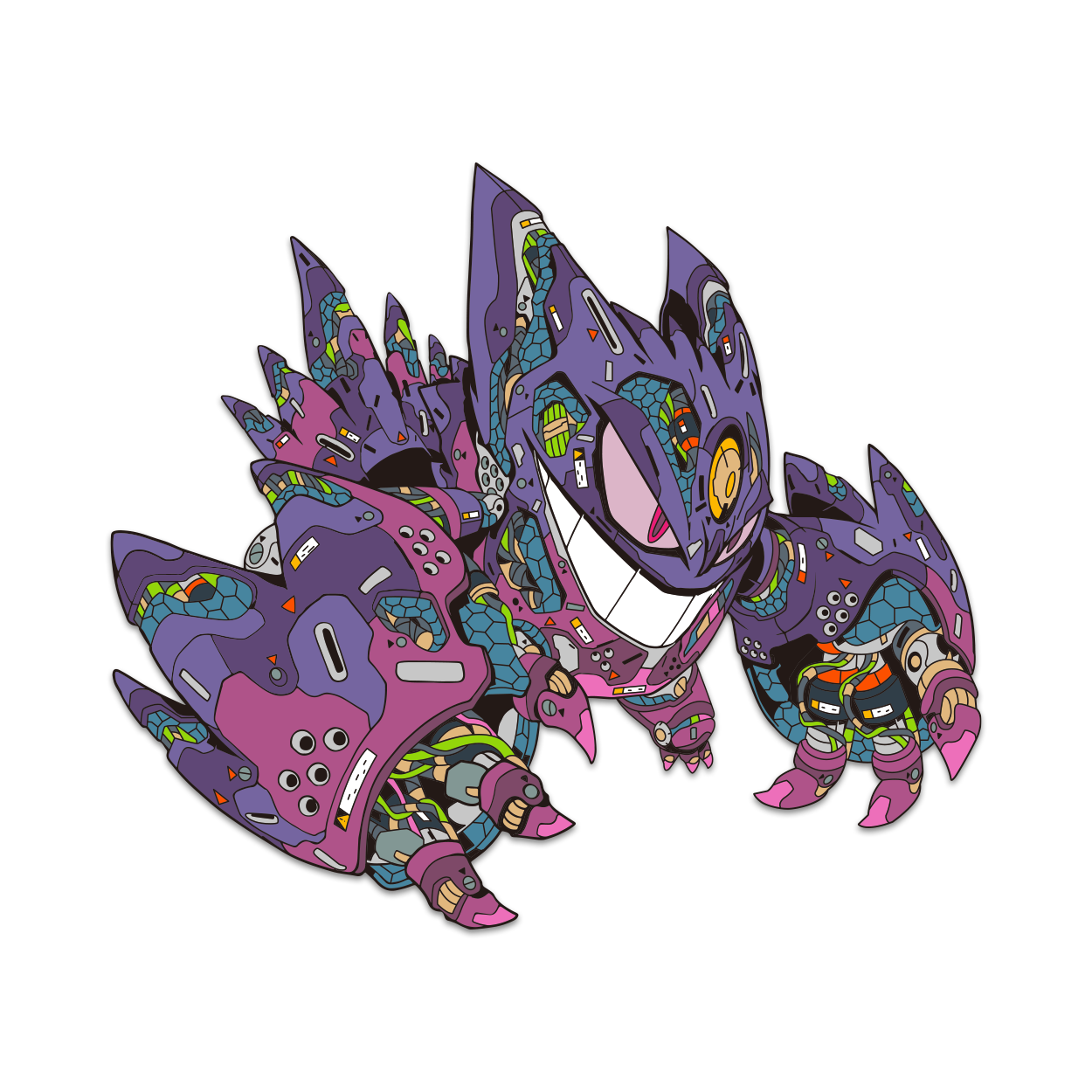 CLOGTWO x Mechasoul Mega Gengar Pin