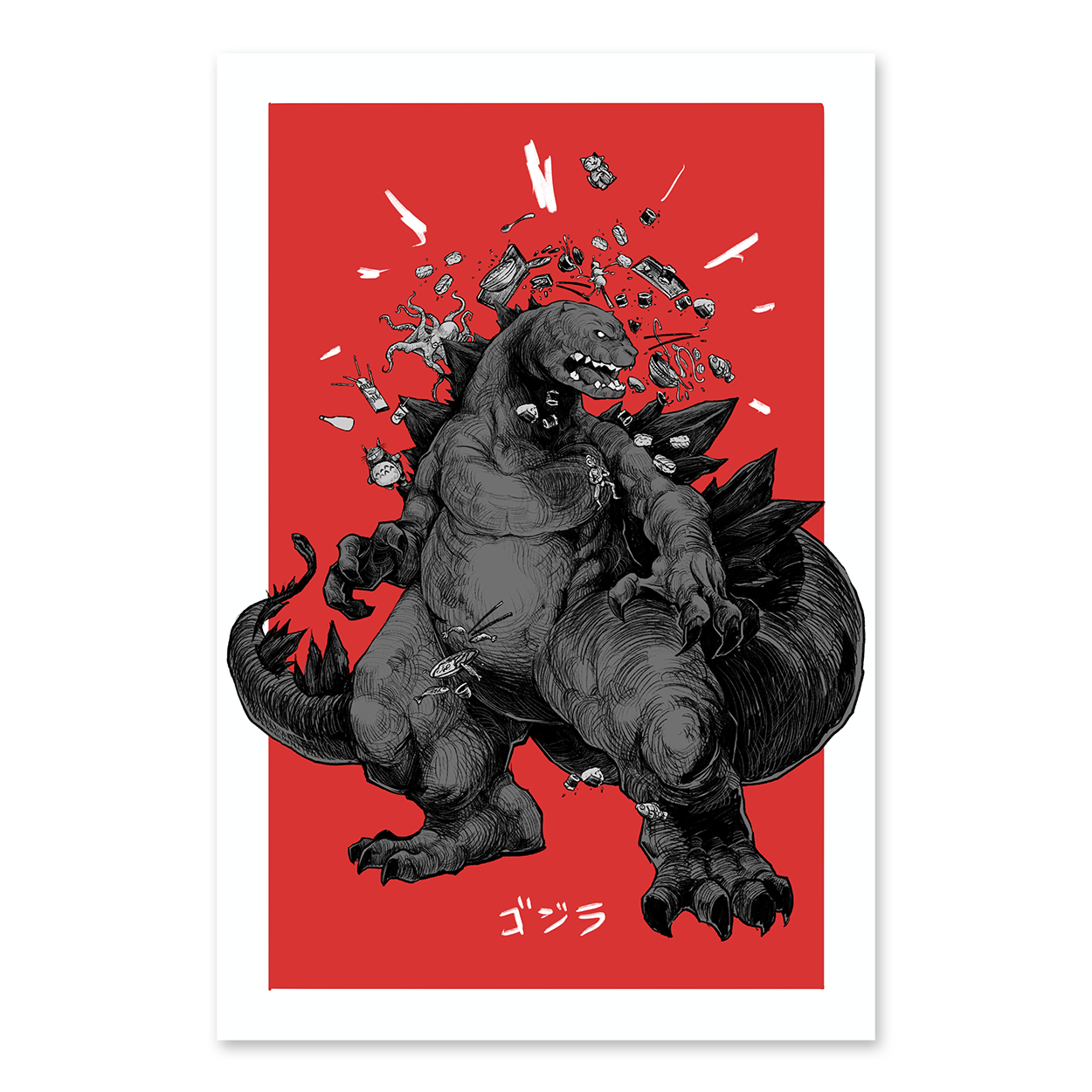 Godzilla Print