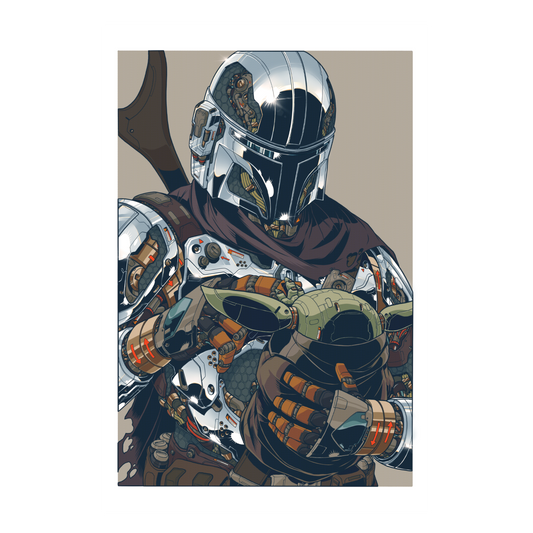 Mechasoul Mando & Child Print