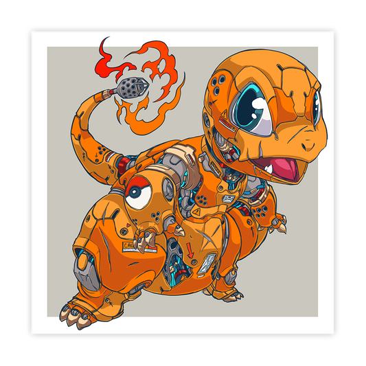 Mechasoul Charmander Print