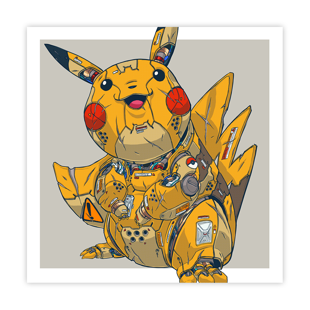 Mechasoul Pikachu Print
