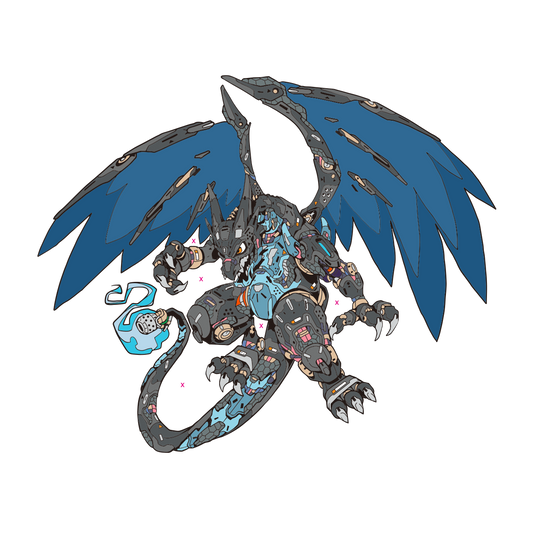 CLOGTWO x Mechasoul Mega Charizard Pin