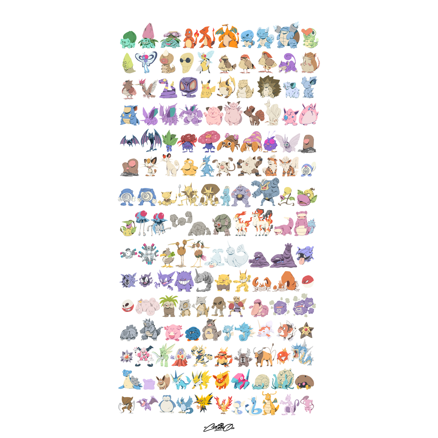 Derpy 151 Pokemon Print