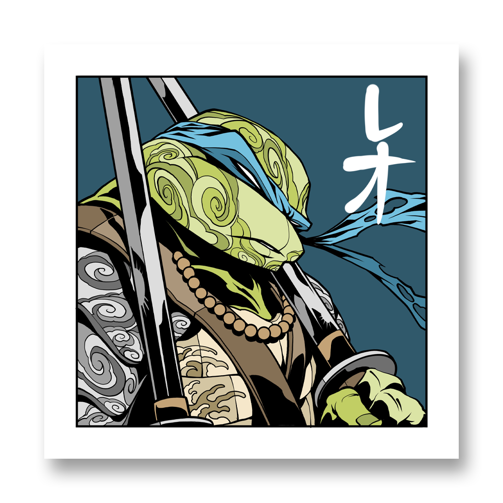 Samurai Leo Print