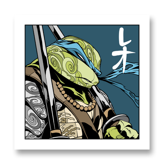Samurai Leo Print