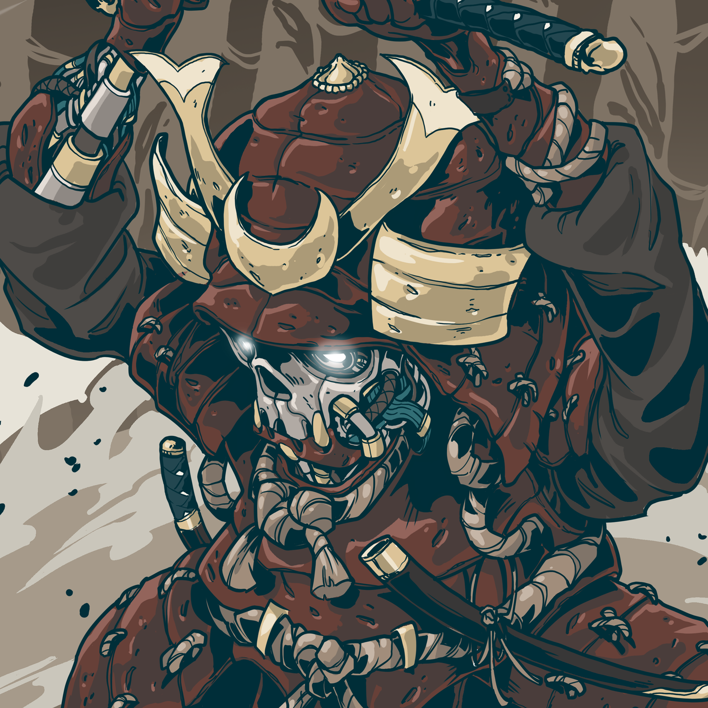 Mechasoul Samurai Print