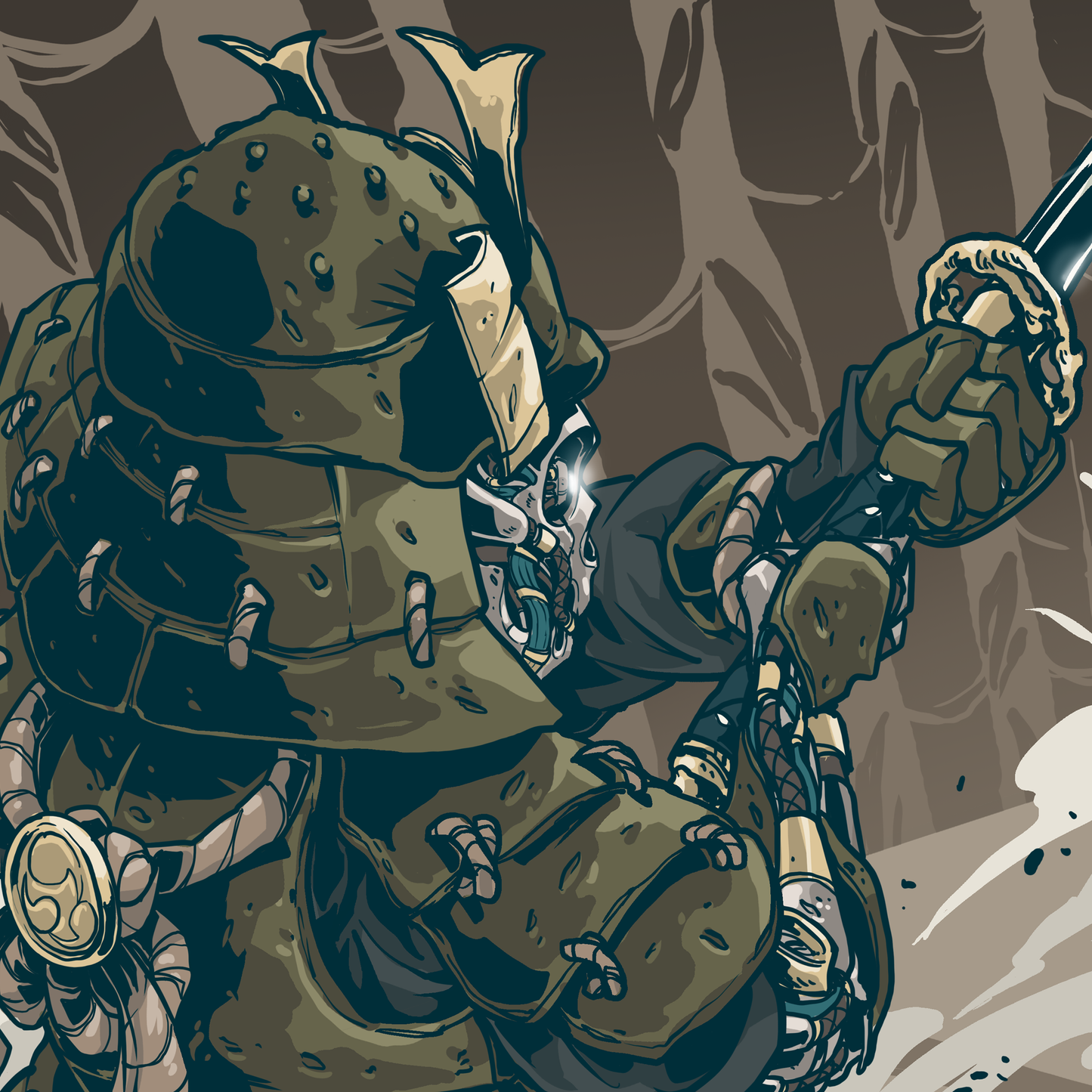 Mechasoul Samurai Print