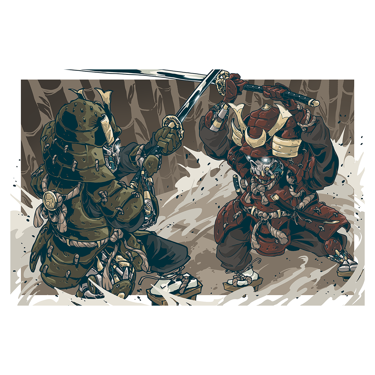 Mechasoul Samurai Print