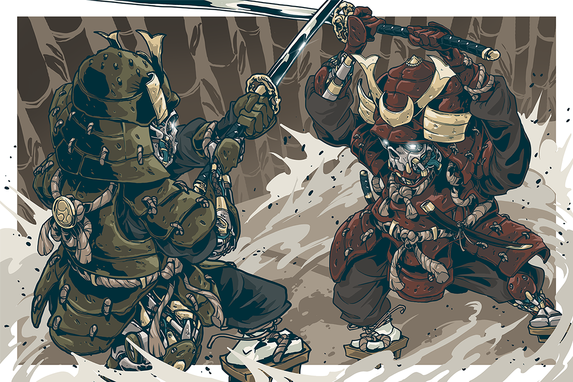 Mechasoul Samurai Print
