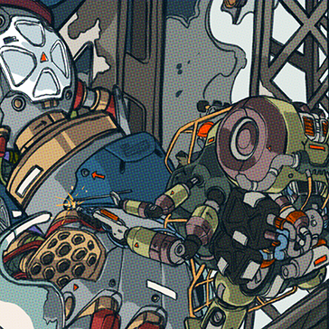Mechasoul Titan Doraemon Print